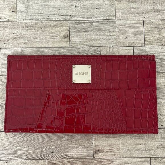 Miche Ella Red Embossed Bag Shell - Picture 1 of 10